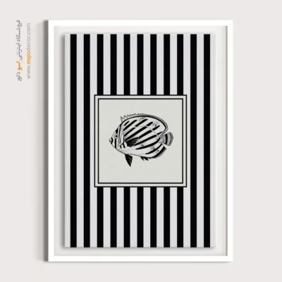 تابلو مینیمال تم مشکی - اسپو دکور