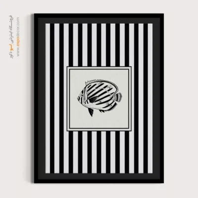 تابلو مینیمال تم مشکی - اسپو دکور