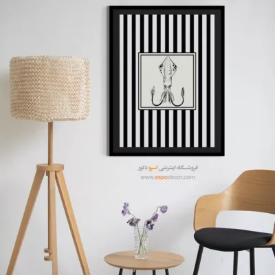 تابلو مینیمال تم مشکی - اسپو دکور