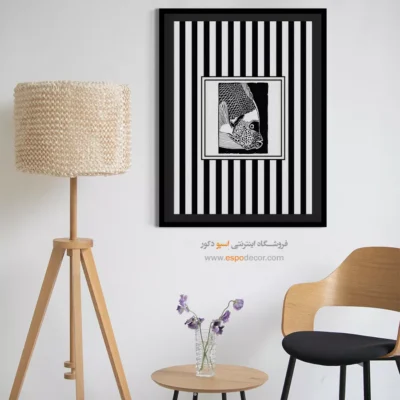 تابلو مینیمال تم مشکی - اسپو دکور