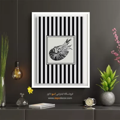 تابلو مینیمال تم مشکی - اسپو دکور