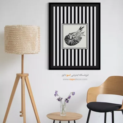 تابلو مینیمال تم مشکی - اسپو دکور
