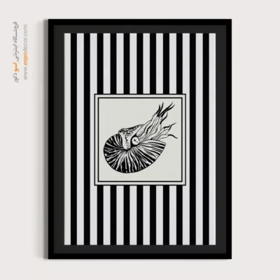 تابلو مینیمال تم مشکی - اسپو دکور