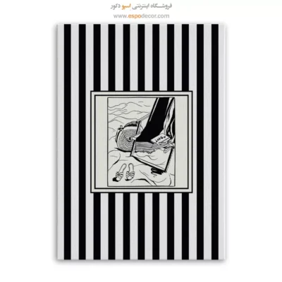 تابلو مینیمال تم مشکی - اسپو دکور