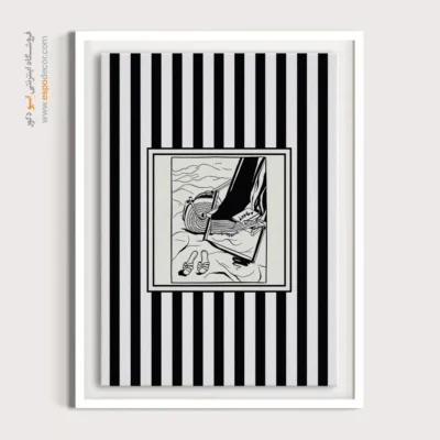 تابلو مینیمال تم مشکی - اسپو دکور