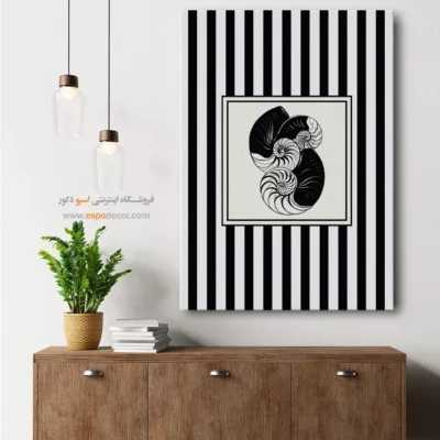 تابلو مینیمال تم مشکی - اسپو دکور