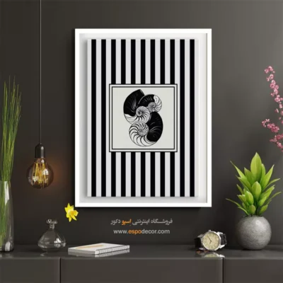 تابلو مینیمال تم مشکی - اسپو دکور