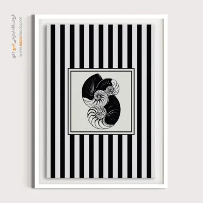 تابلو مینیمال تم مشکی - اسپو دکور