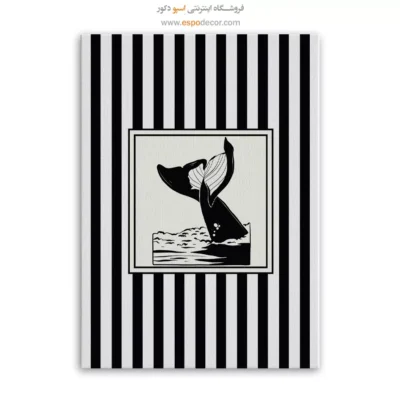 تابلو مینیمال تم مشکی - اسپو دکور