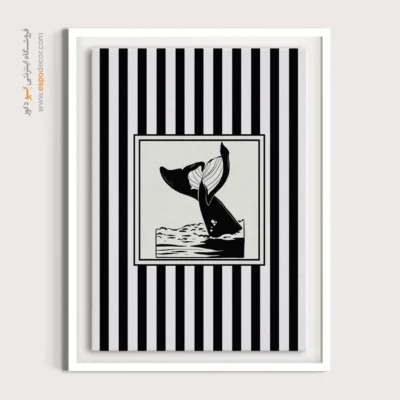 تابلو مینیمال تم مشکی - اسپو دکور