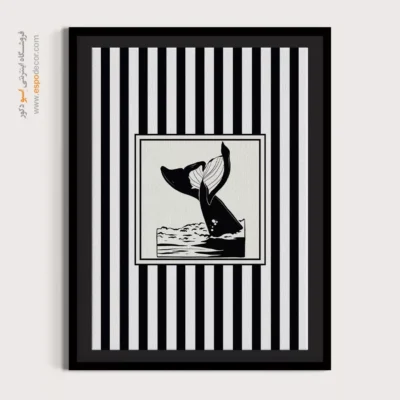 تابلو مینیمال تم مشکی - اسپو دکور