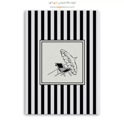 تابلو مینیمال تم مشکی - اسپو دکور