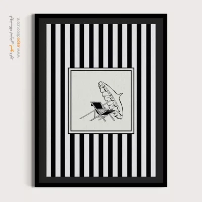 تابلو مینیمال تم مشکی - اسپو دکور