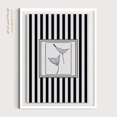 تابلو مینیمال تم مشکی - اسپو دکور