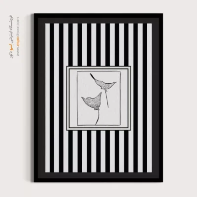 تابلو مینیمال تم مشکی - اسپو دکور