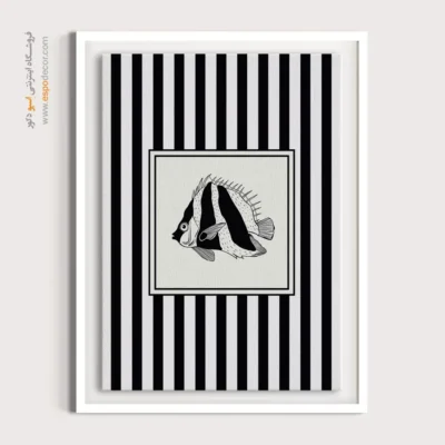 تابلو مینیمال تم مشکی - اسپو دکور