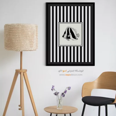 تابلو مینیمال تم مشکی - اسپو دکور