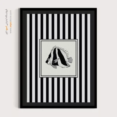 تابلو مینیمال تم مشکی - اسپو دکور