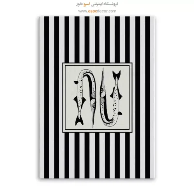 تابلو مینیمال تم مشکی - اسپو دکور