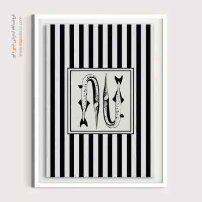 تابلو مینیمال تم مشکی - اسپو دکور