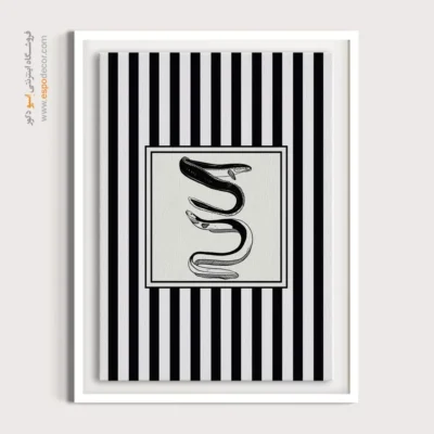 تابلو مینیمال تم مشکی - اسپو دکور