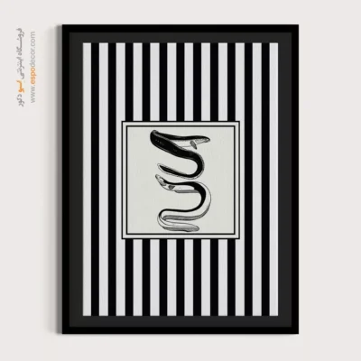 تابلو مینیمال تم مشکی - اسپو دکور