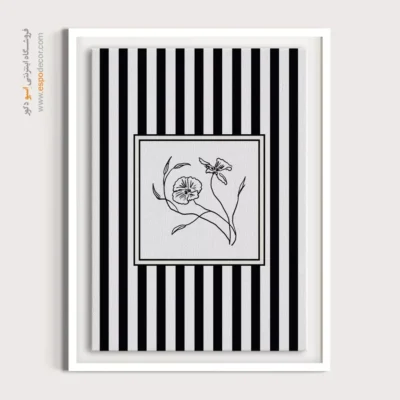 تابلو مینیمال تم مشکی - اسپو دکور