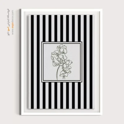 تابلو مینیمال تم مشکی - اسپو دکور