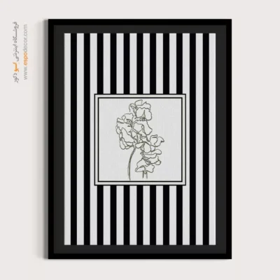 تابلو مینیمال تم مشکی - اسپو دکور