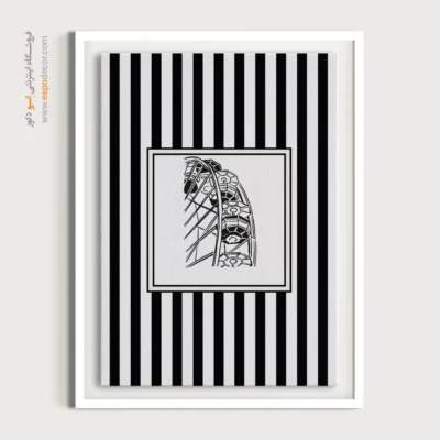 تابلو مینیمال تم مشکی - اسپو دکور