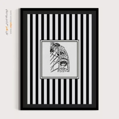 تابلو مینیمال تم مشکی - اسپو دکور