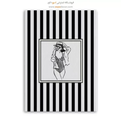 تابلو مینیمال تم مشکی - اسپو دکور