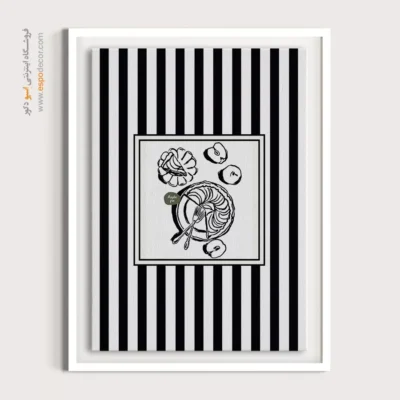 تابلو مینیمال تم مشکی - اسپو دکور