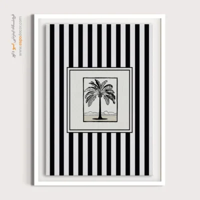 تابلو مینیمال تم مشکی - اسپو دکور