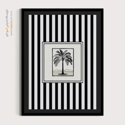 تابلو مینیمال تم مشکی - اسپو دکور