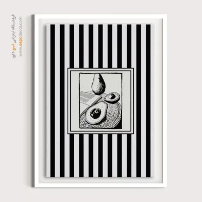 تابلو مینیمال تم مشکی - اسپو دکور