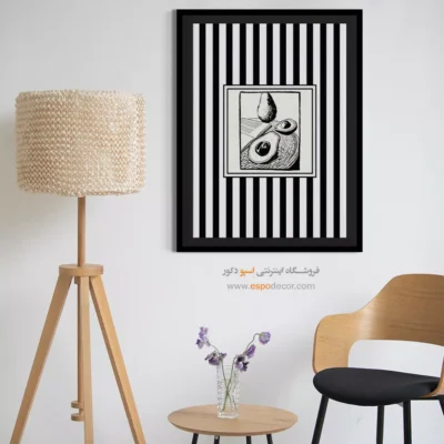 تابلو مینیمال تم مشکی - اسپو دکور
