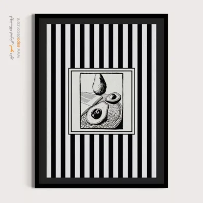 تابلو مینیمال تم مشکی - اسپو دکور