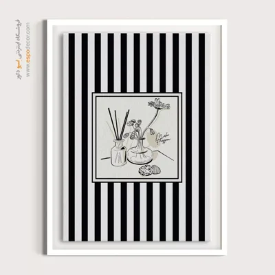 تابلو مینیمال تم مشکی - اسپو دکور