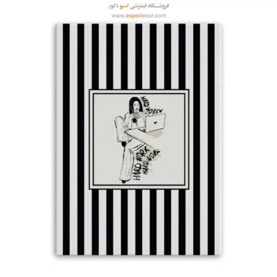 تابلو مینیمال تم مشکی - اسپو دکور