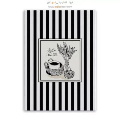 تابلو مینیمال تم مشکی - اسپو دکور