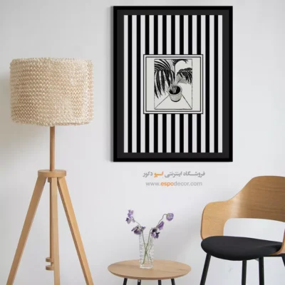 تابلو مینیمال تم مشکی - اسپو دکور