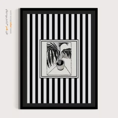 تابلو مینیمال تم مشکی - اسپو دکور