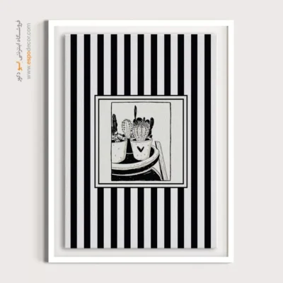 تابلو مینیمال تم مشکی - اسپو دکور