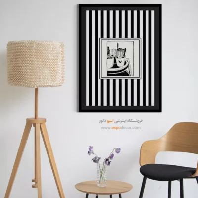 تابلو مینیمال تم مشکی - اسپو دکور