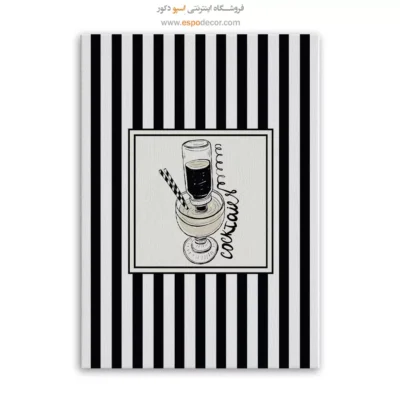 تابلو مینیمال تم مشکی - اسپو دکور