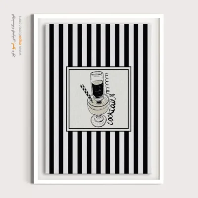 تابلو مینیمال تم مشکی - اسپو دکور