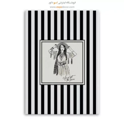تابلو مینیمال تم مشکی - اسپو دکور