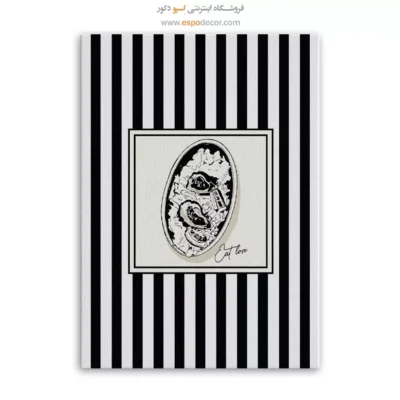 تابلو مینیمال تم مشکی - اسپو دکور