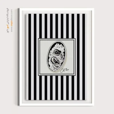 تابلو مینیمال تم مشکی - اسپو دکور